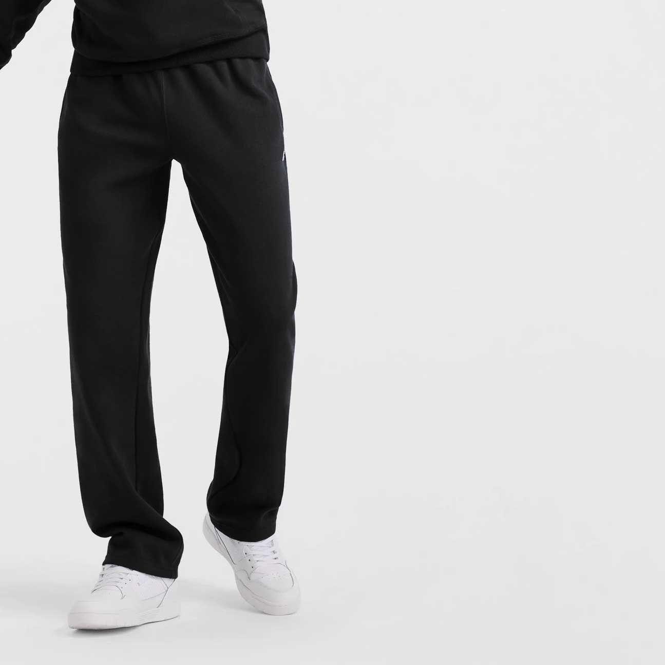 Jogger Hombre Champion Powerblend Open Bottom Negro-2