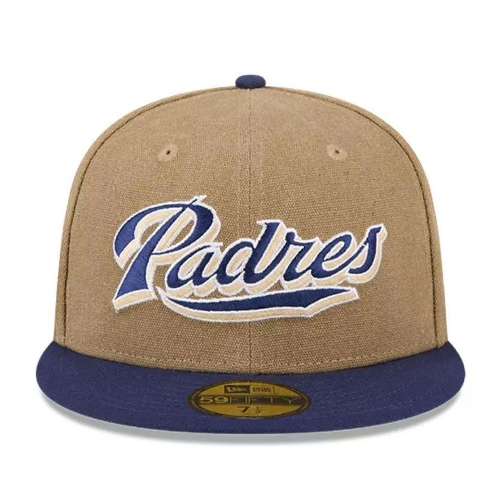 Gorro 59fifty MLB San Diego Padres Canvas Crown Med Cafe-0