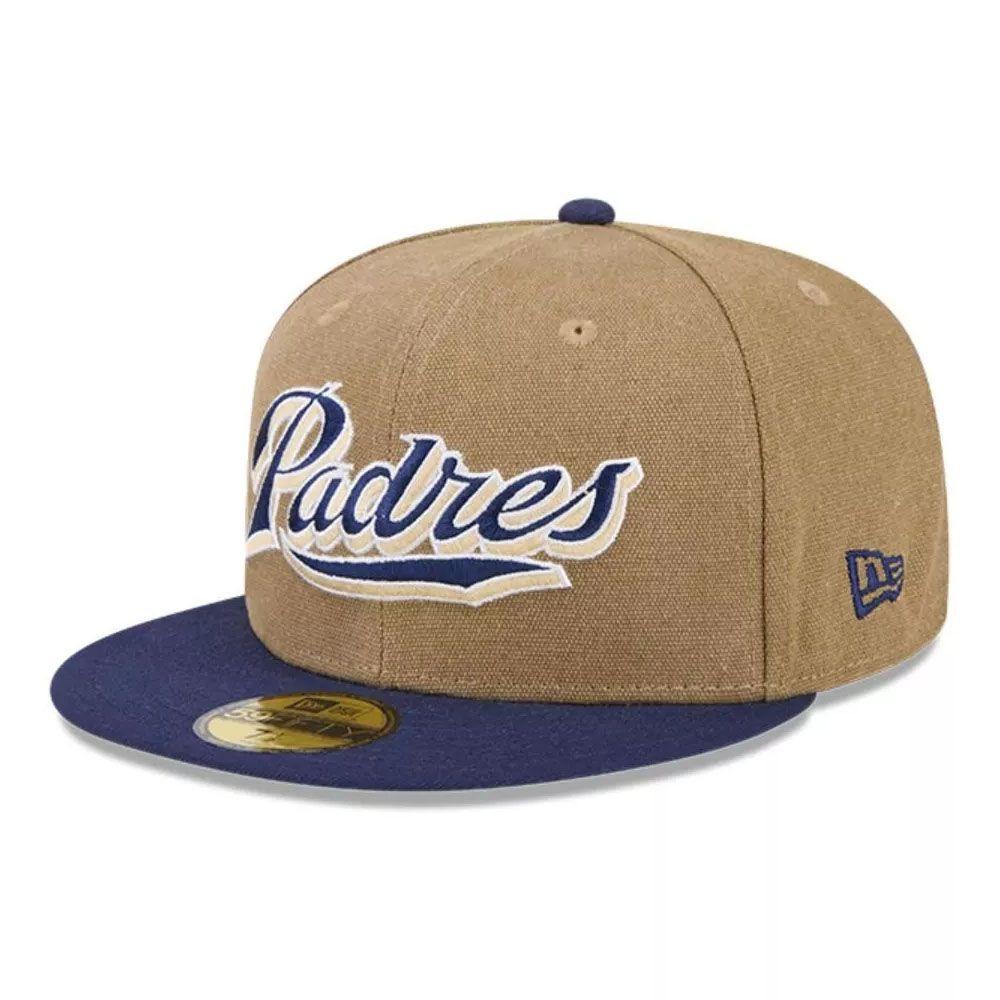 Gorro 59fifty MLB San Diego Padres Canvas Crown Med Cafe-2