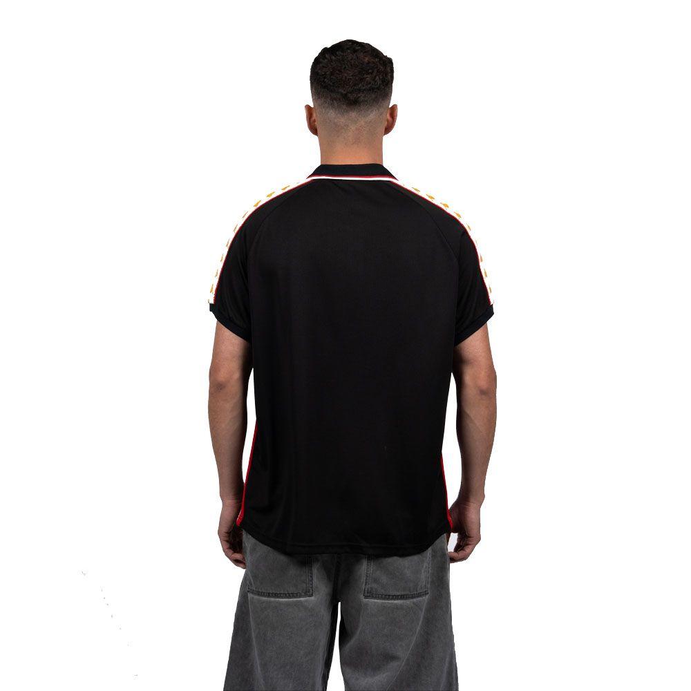 Polera Kappa Hombre Authentic Negro Dorado-3