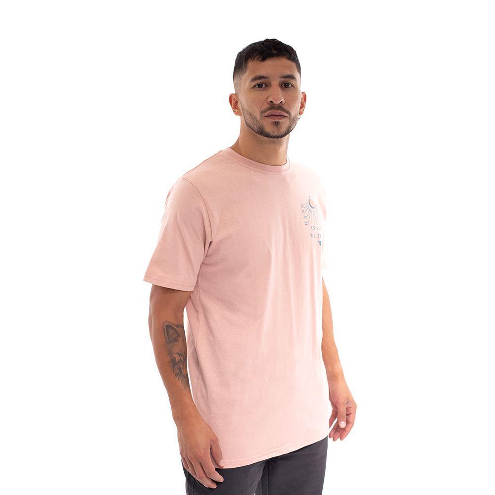 Polera Hombre Rosado Surf We Trust Hang Loose-1