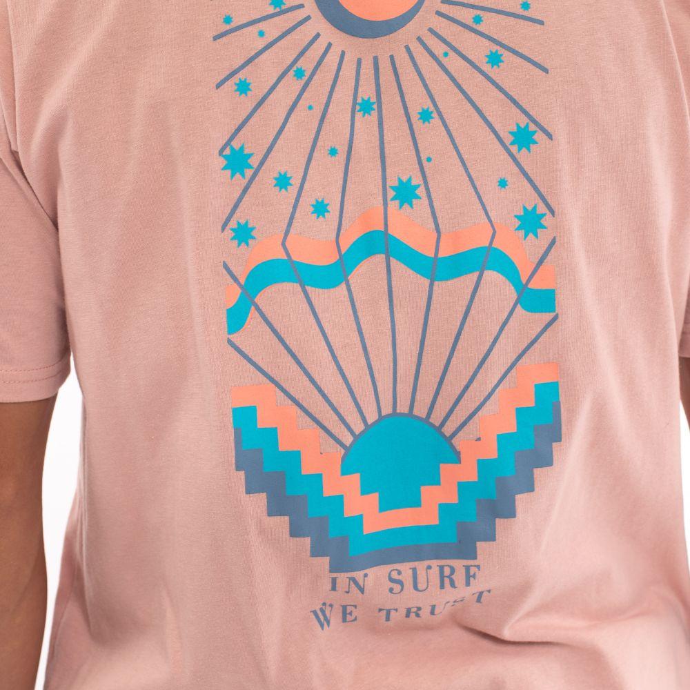 Polera Hombre Rosado Surf We Trust Hang Loose-4