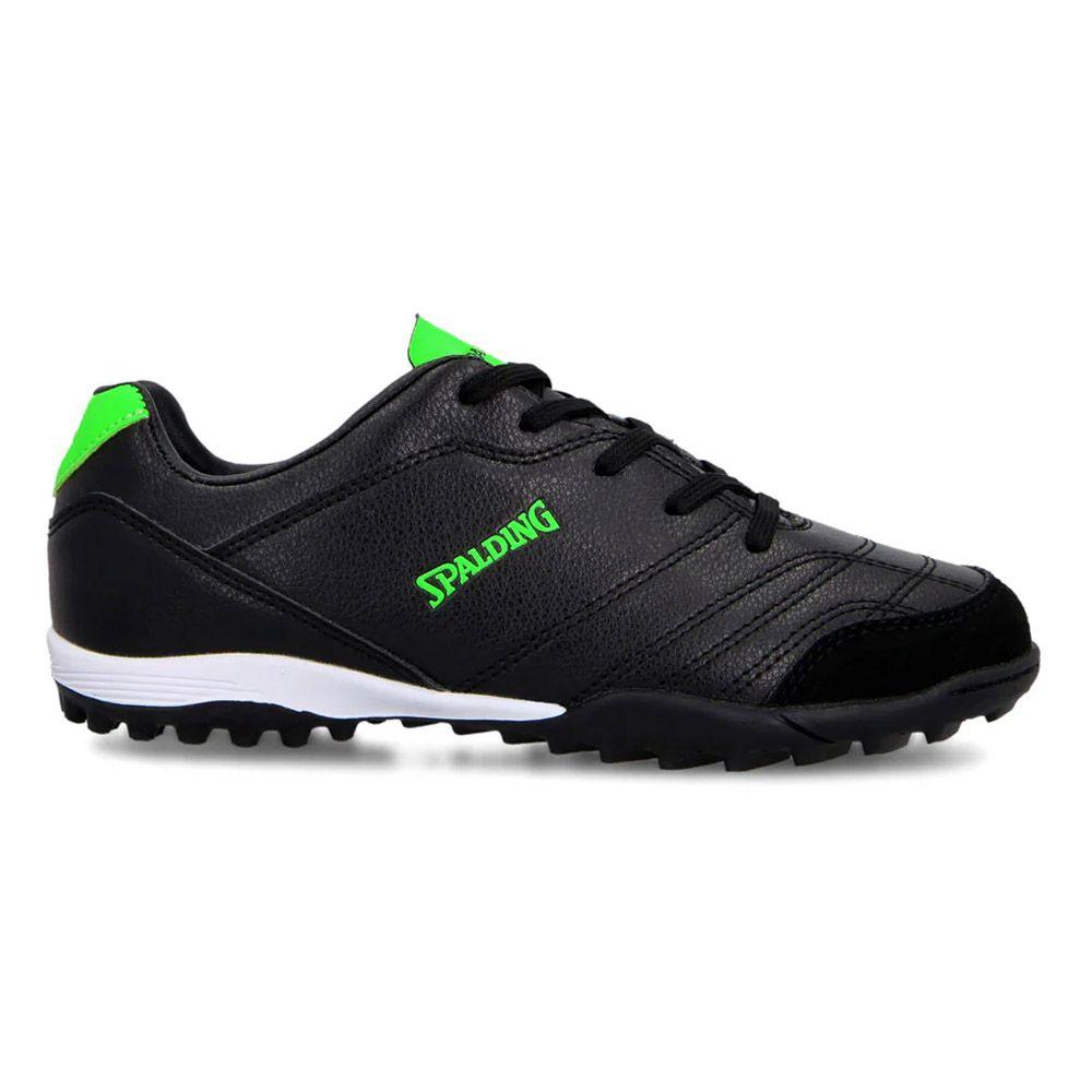 Zapatilla Baby Futbol Tf Junior Goal Verde Neon Negro-0