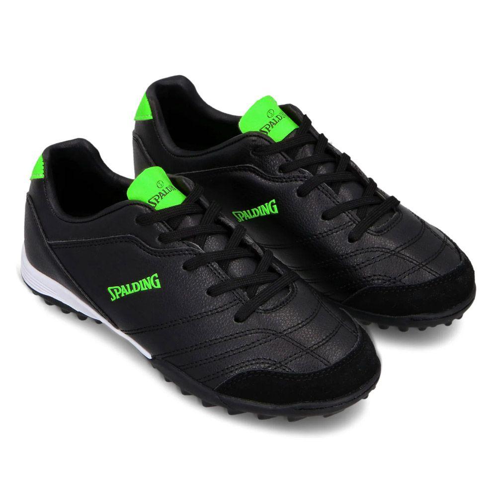 Zapatilla Baby Futbol Tf Junior Goal Verde Neon Negro-4