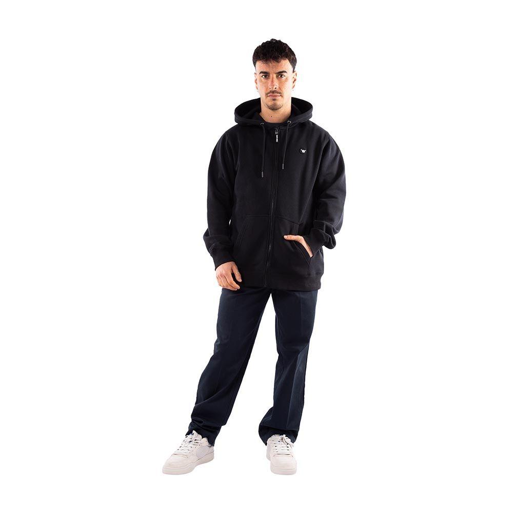 Polerón Hombre Hang Loose Full Zipper Black Essencial-4