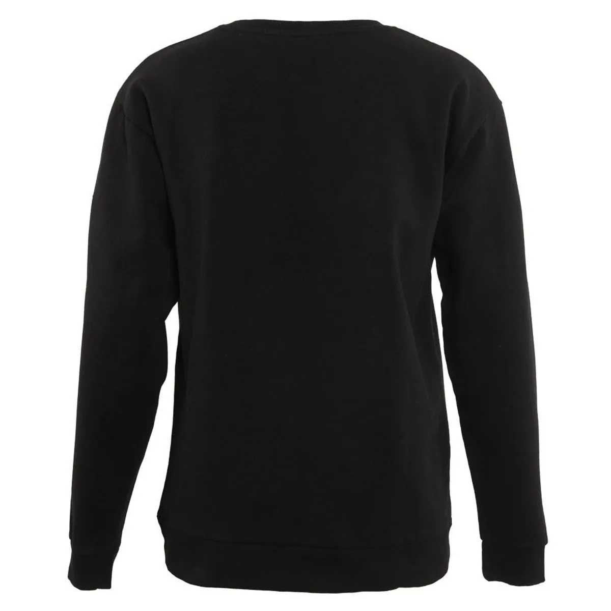 Polerón Hombre Nixon Crew Negro Logo Blanco-2