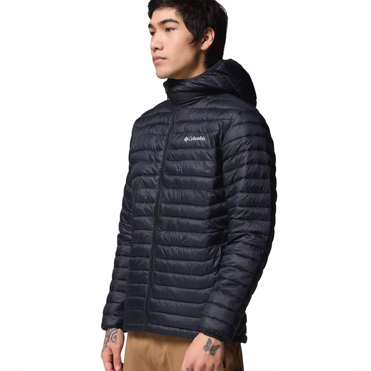 Parka Hombre Columbia Powder Pass Hooded Negro-1