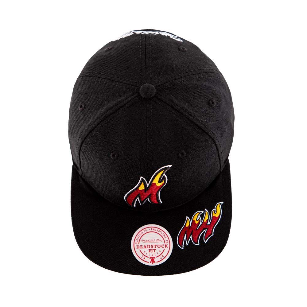 Gorro Snapback Nba Dead Remix Deadstock Heat Mitchell And Ness-3