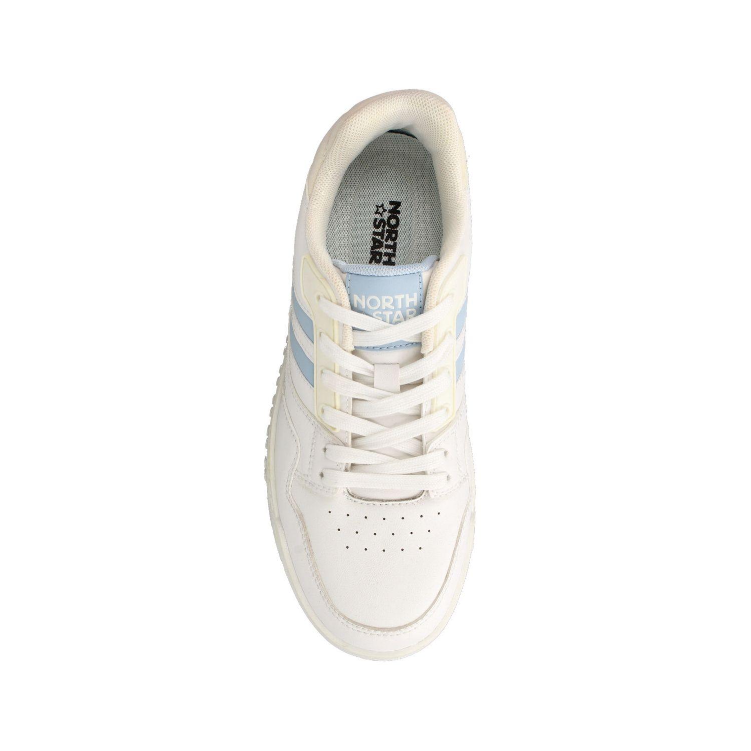 Zapatilla Mujer North Star Skater Wave Blanco Azul-3