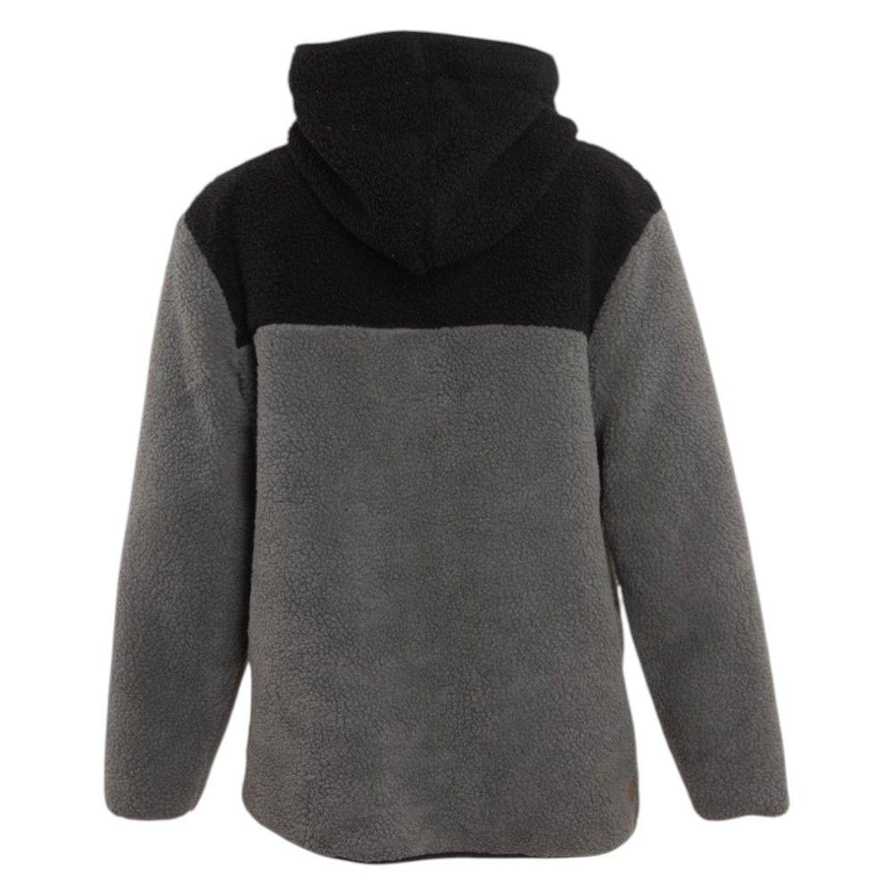 Polerón Hombre Sherpa Full Zipper Grey Black Brown-2