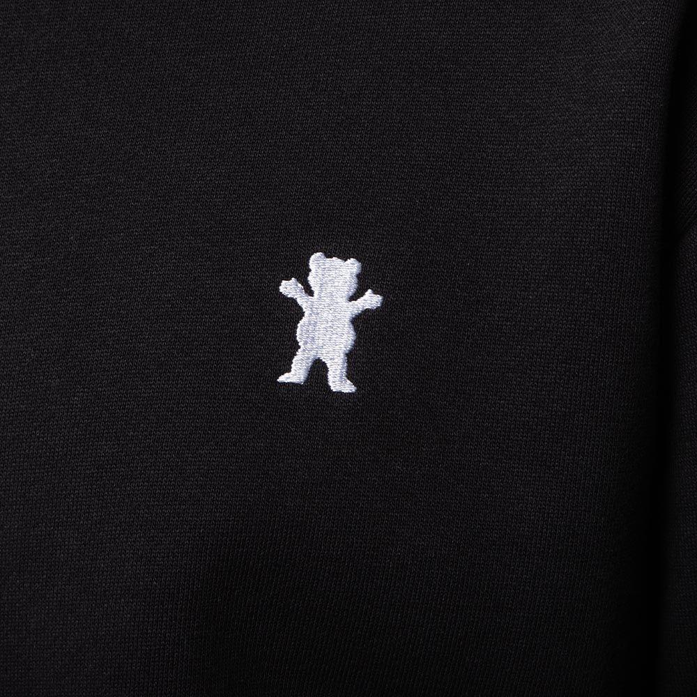 Polerón Crew Hombre Grizzly Griptape Embroidered OG Bear Negro-5
