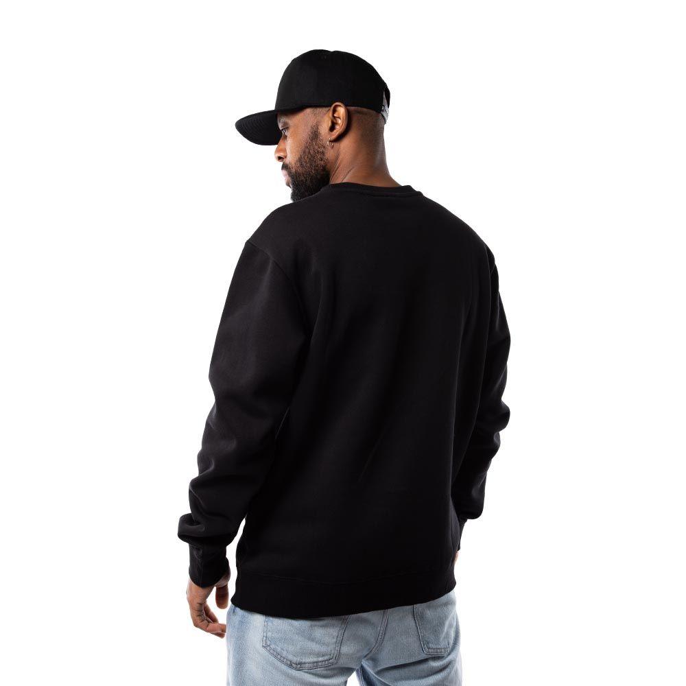 Polerón Crew Hombre Grizzly Griptape Embroidered OG Bear Negro-7