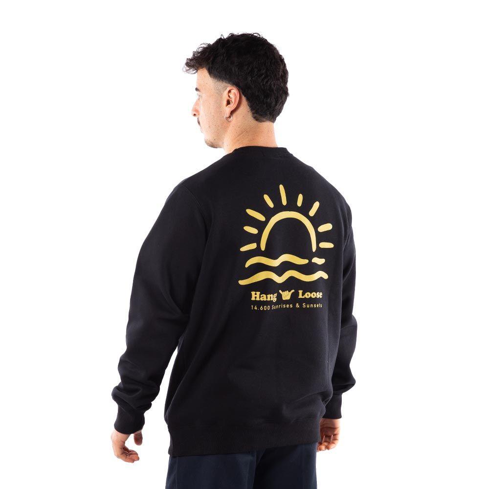 Polerón Hombre Hang Loose Crew Black Sunrise & Spirit-3