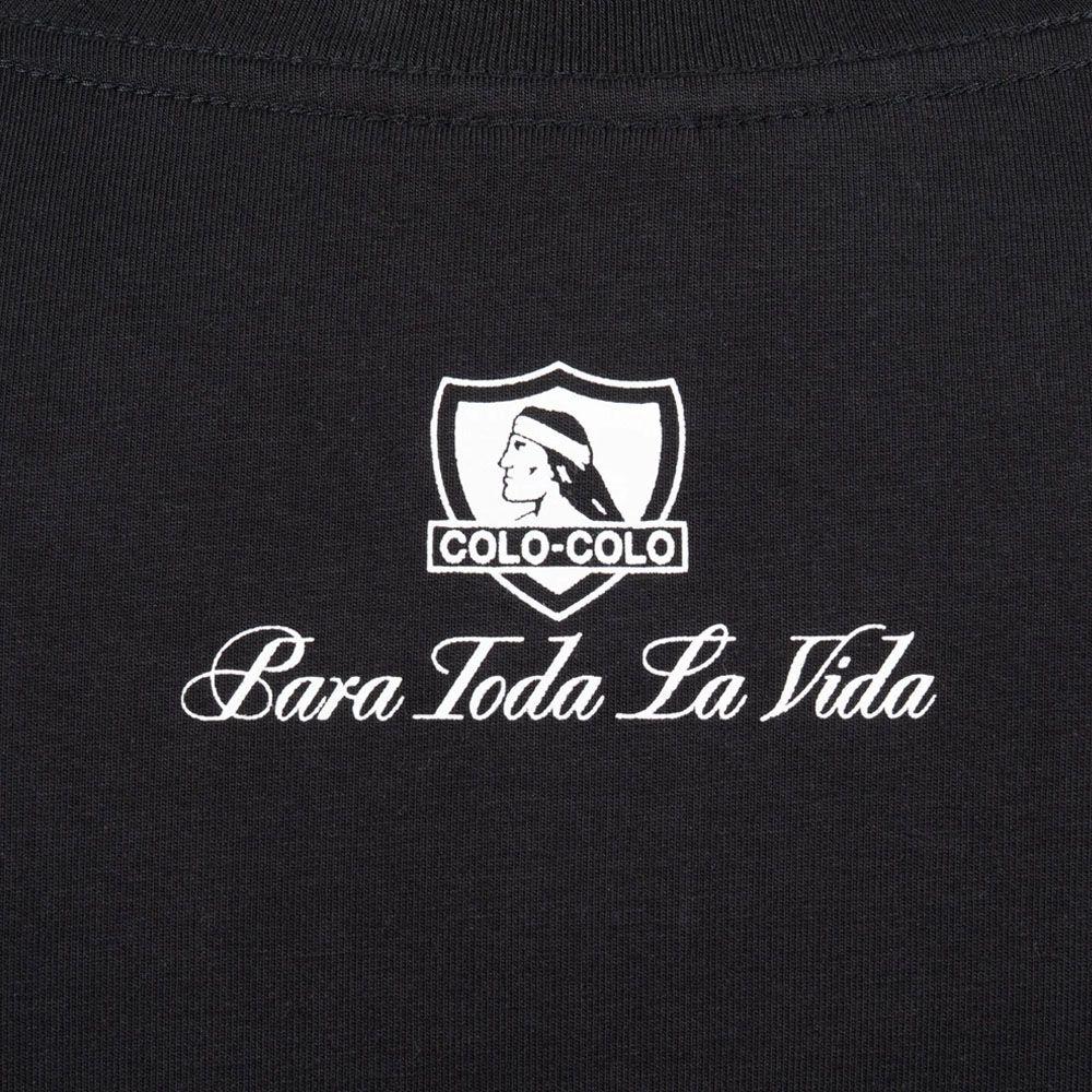 Polera Hombre Colo Colo Urbano "De Atrás Pica el Indio" Negro-3