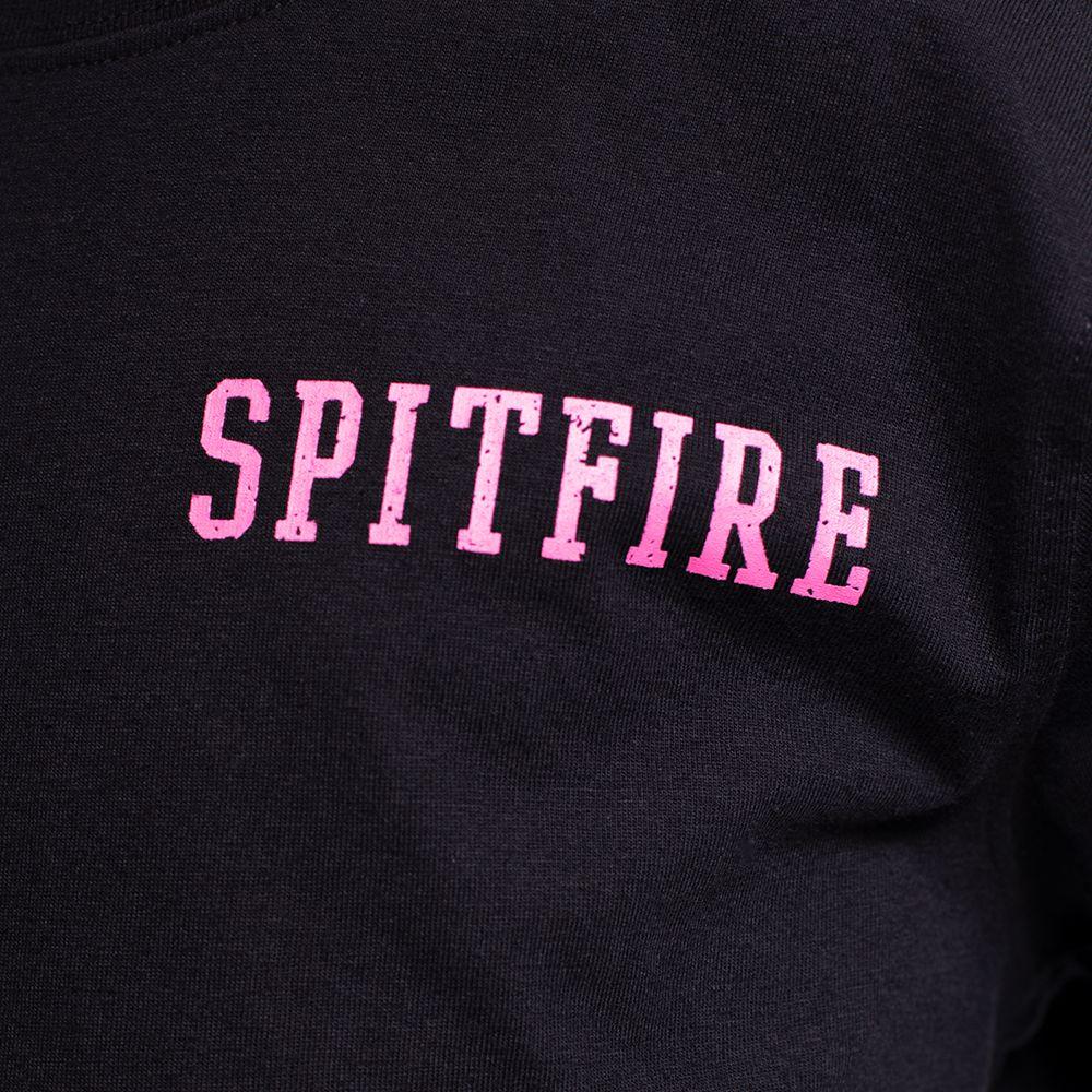 Polera Niño Manga Larga Ride The Fire Negro Spitfire-21