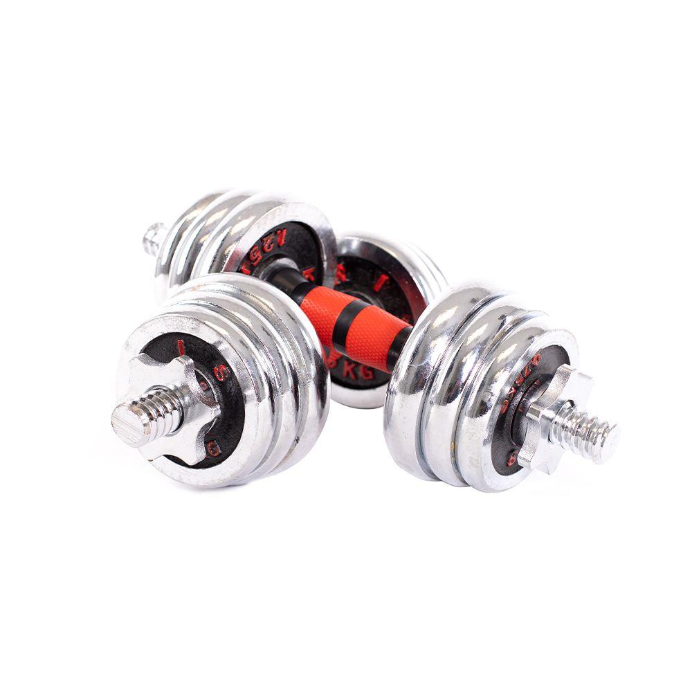 Set Marcuerna Acero Cromado 20Kg JKs-0