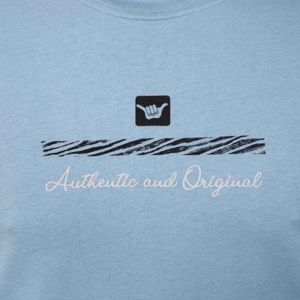 Polera Manga Corta Hombre Fin Celeste Hang Loose-1