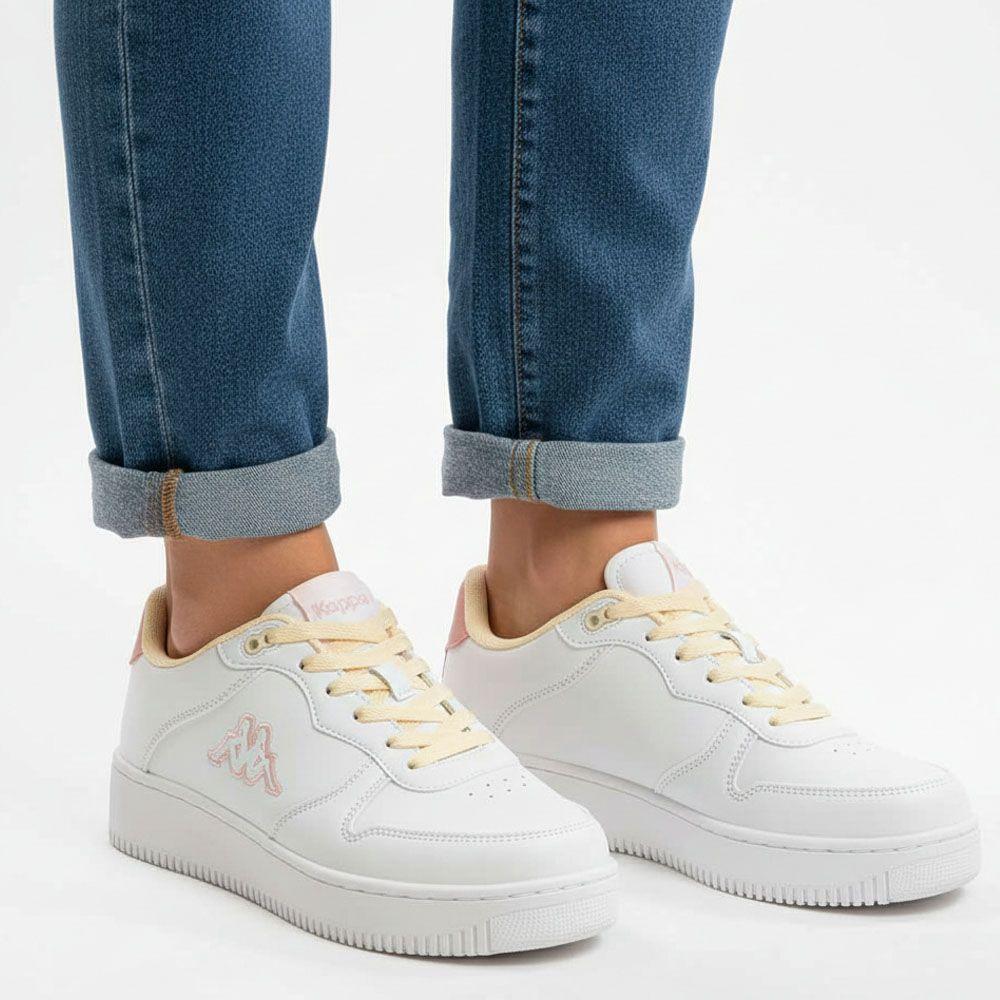Zapatilla Urbana Mujer Kappa Logo Maserta White Pink-3