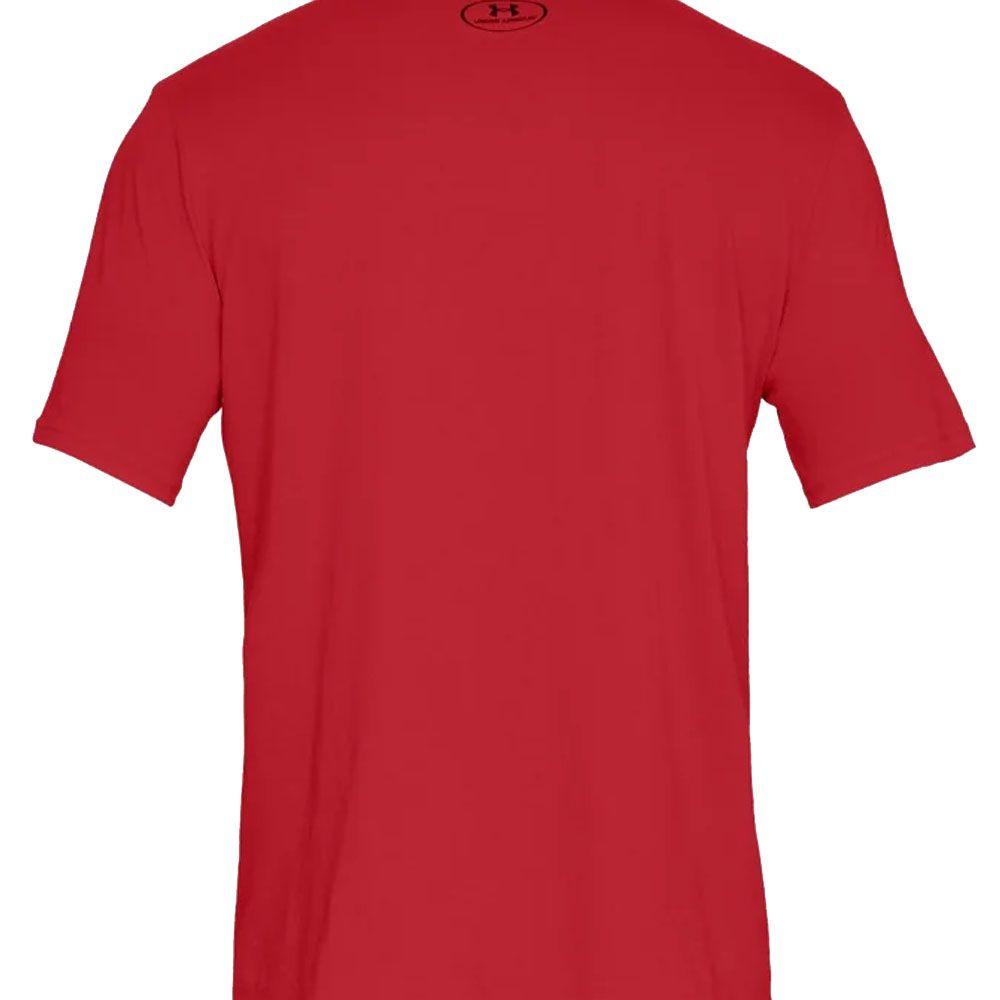 Polera Manga Corta Lifestyle Hombre Under Armour Rojo-1