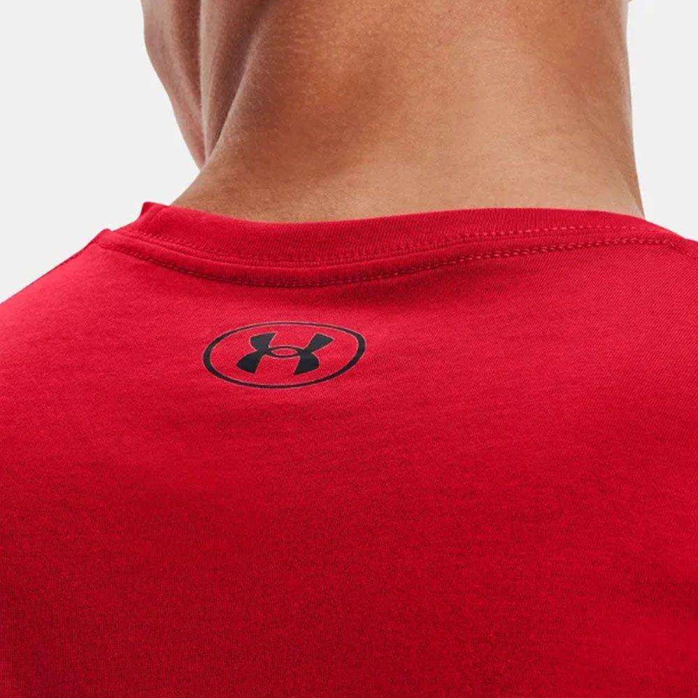 Polera Manga Corta Lifestyle Hombre Under Armour Rojo-3