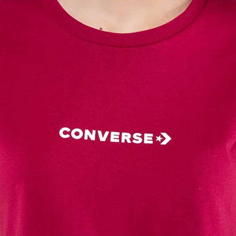 Polera Mujer Logo Converse Rojo-2