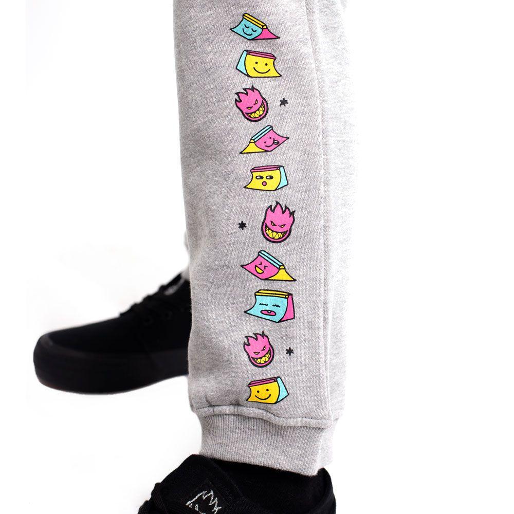 Jogger mujer skate like a girl gris melange Spitfire-4