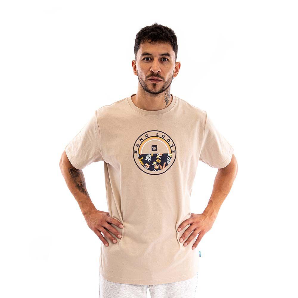 Polera Hombre Rosado Flor Da Jamaica Hang Loose-0