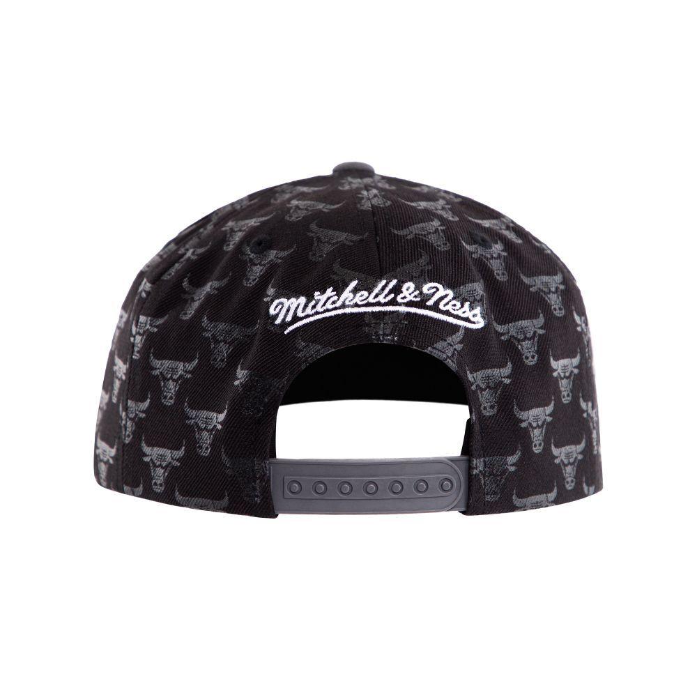 Gorro Chicago Bulls Print Negro Gris Mitchell And Ness-5