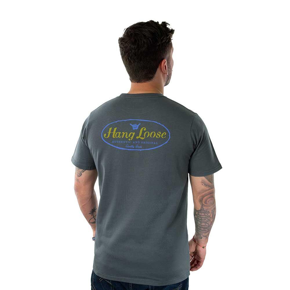 Polera Manga Corta Hombre Cali Gris Oscuro Hang Loose-2