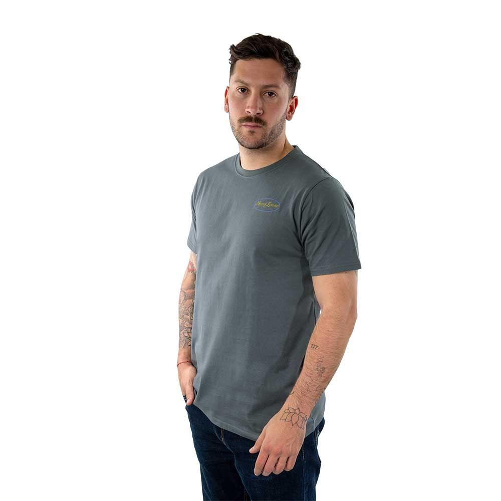Polera Manga Corta Hombre Cali Gris Oscuro Hang Loose-3