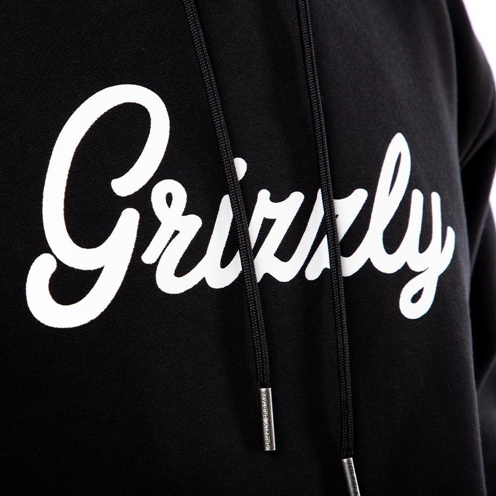 Polerón Hombre Grizzly Griptape Print Script Negro-1