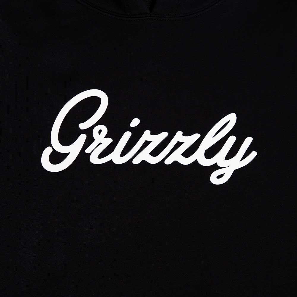 Polerón Hombre Grizzly Griptape Print Script Negro-7