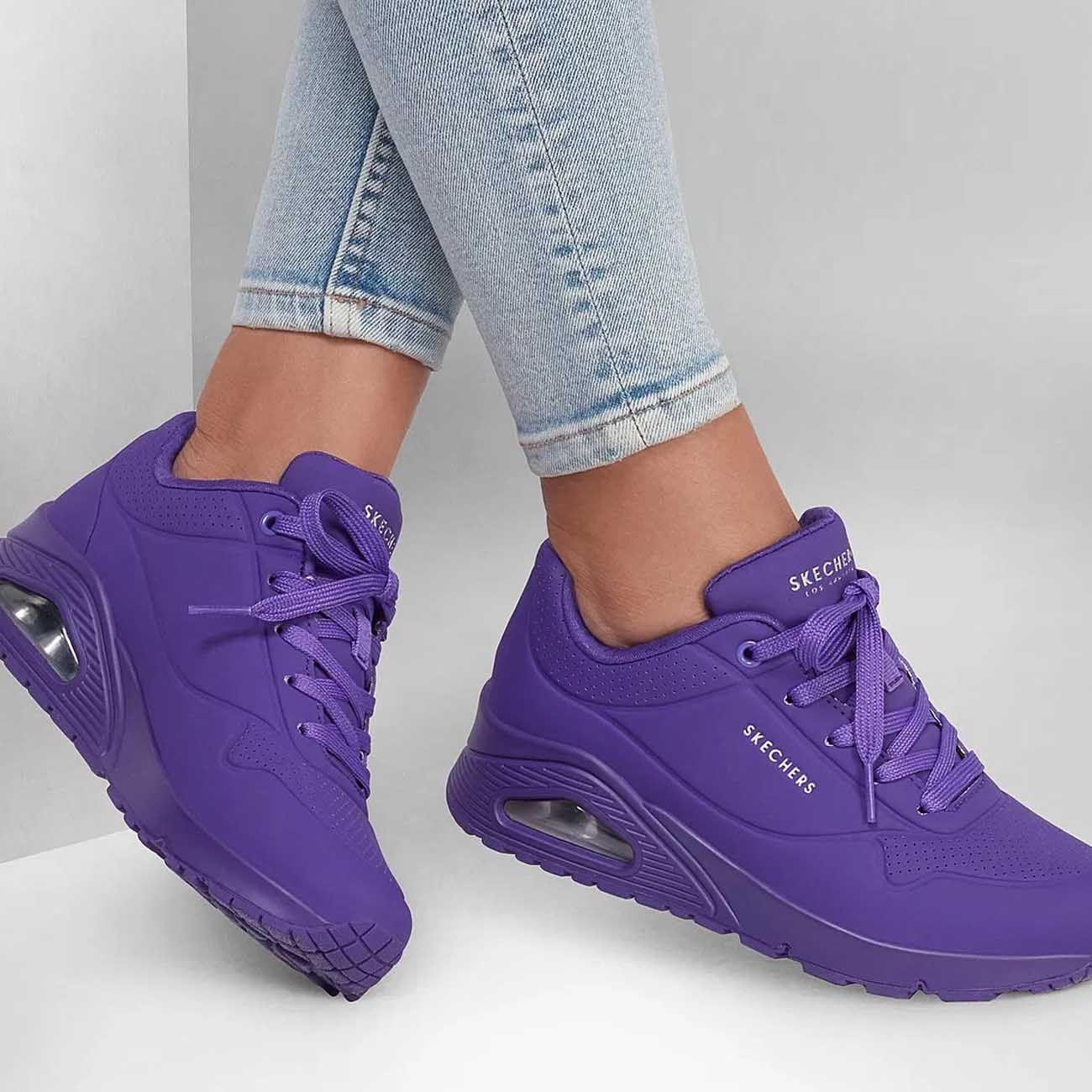 Zapatillas Urbanas Skechers Mujer Uno - Night Shades 73667-5