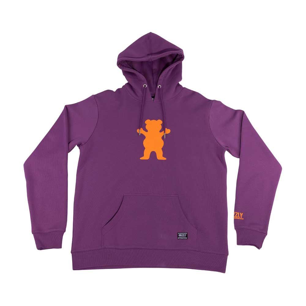 Polerón Hombre Grizzly Griptape Print OG Bear Basic Morado-0