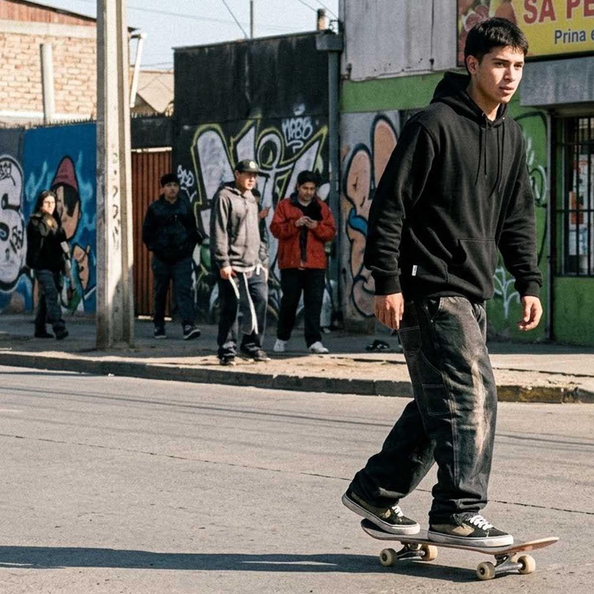 Polerón Hombre Spitfire Full Zip Negro Bighead-5