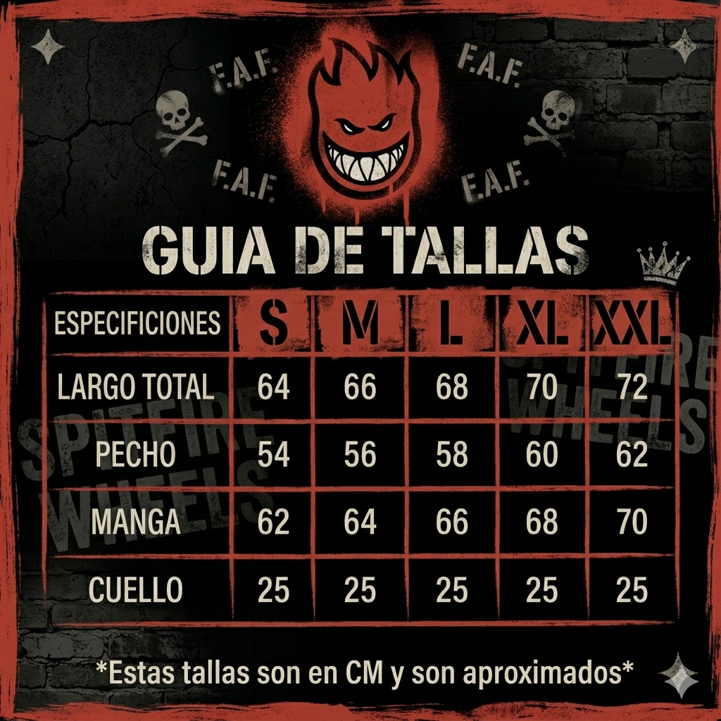 Polerón Hombre Spitfire Full Zip Negro Bighead-6