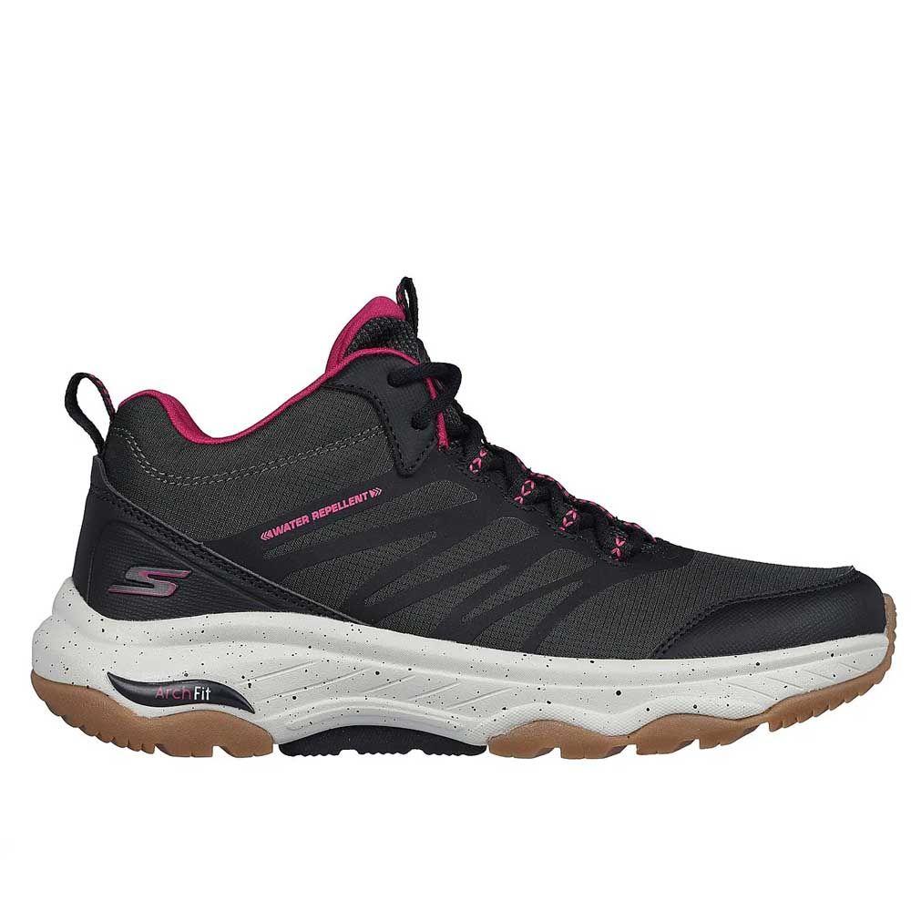 Zapatillas Outdoor Skechers Mujer Go Walk Arch Fit Negro 124440-BKRD-0
