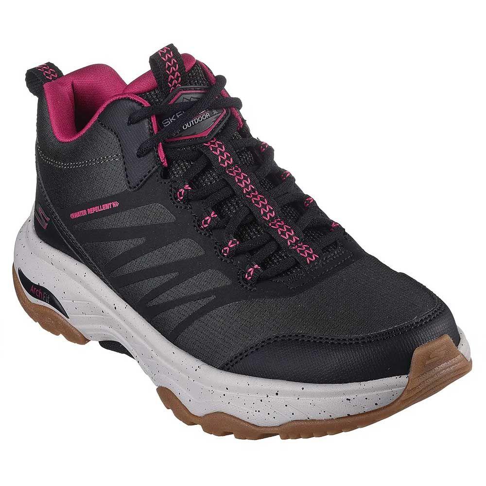 Zapatillas Outdoor Skechers Mujer Go Walk Arch Fit Negro 124440-BKRD-2