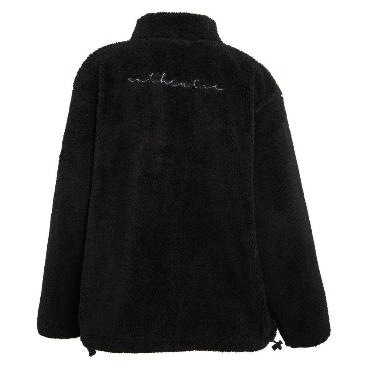 Polar De Mujer Kappa Full Zipper Negro-4