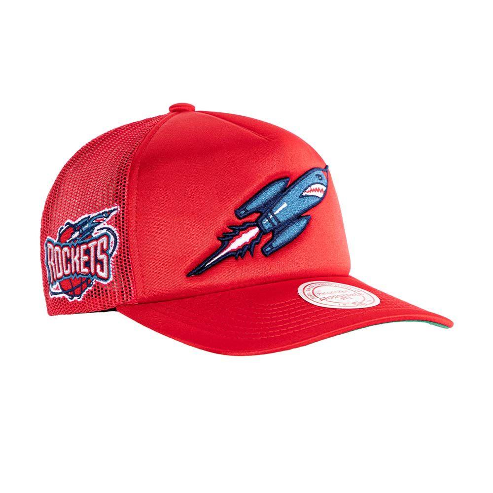 Gorro Trucker Nba Houston Rockets Rojo Mitchell And Ness-2