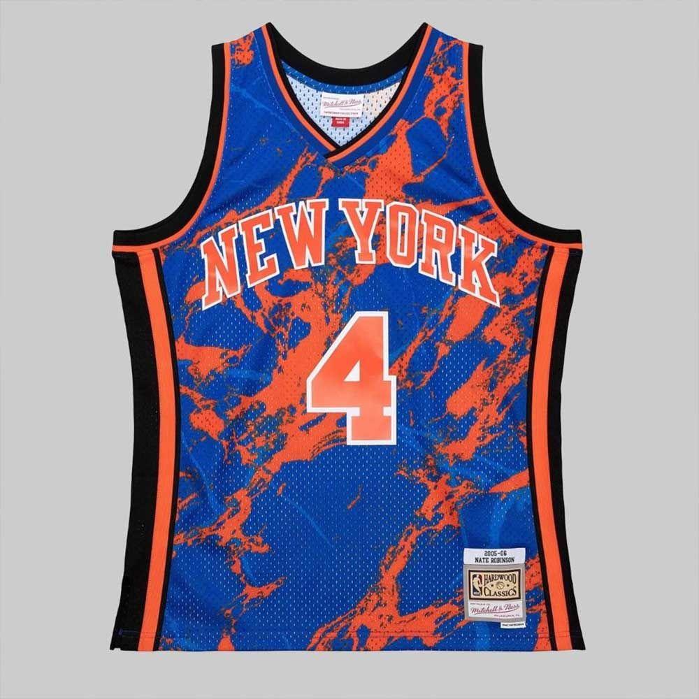 Camiseta Mitchell and Ness NBA NY Knicks Nate Robinson 4 Marble-0