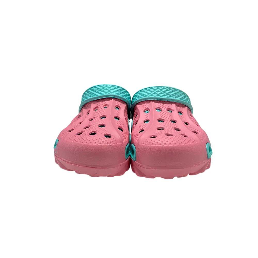 Sandalia Mujer Zueco Shell Rosado Turquesa-2