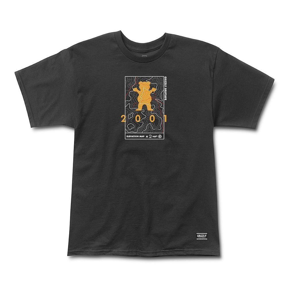 Polera Hombre Grizzly Griptape Terrain Negro-0
