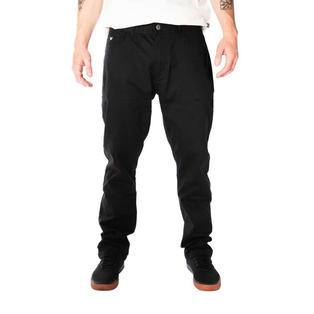 Pantalon Washed Hombre Negro Hang Loose-0