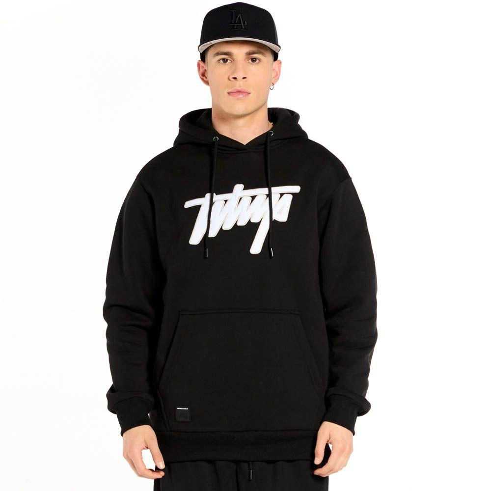 Polerón Hoodie WhatUp Black White V26-0