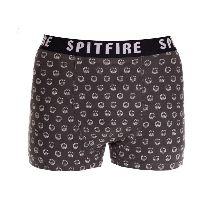 Pack 2 Boxer Hombre Print Gris Negro Spitfire-2