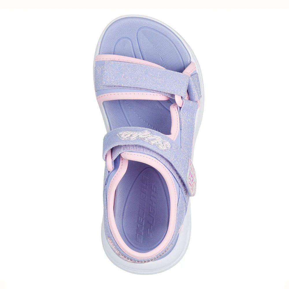 Sandalia Niña Skechers Sola Glow 303024L-LVLP-3