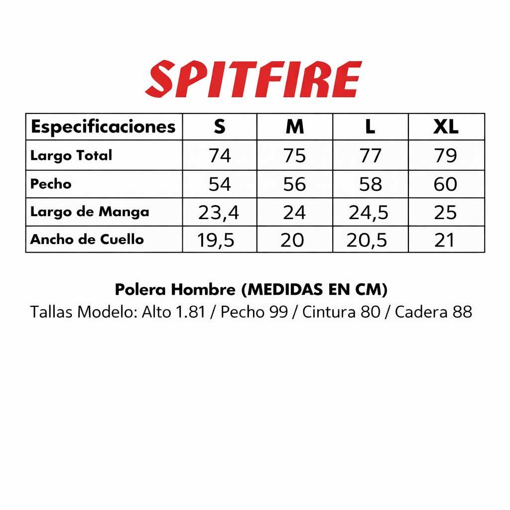 Polera Hombre Spitfire Oversized 1987 Manga Corta Urbana-4