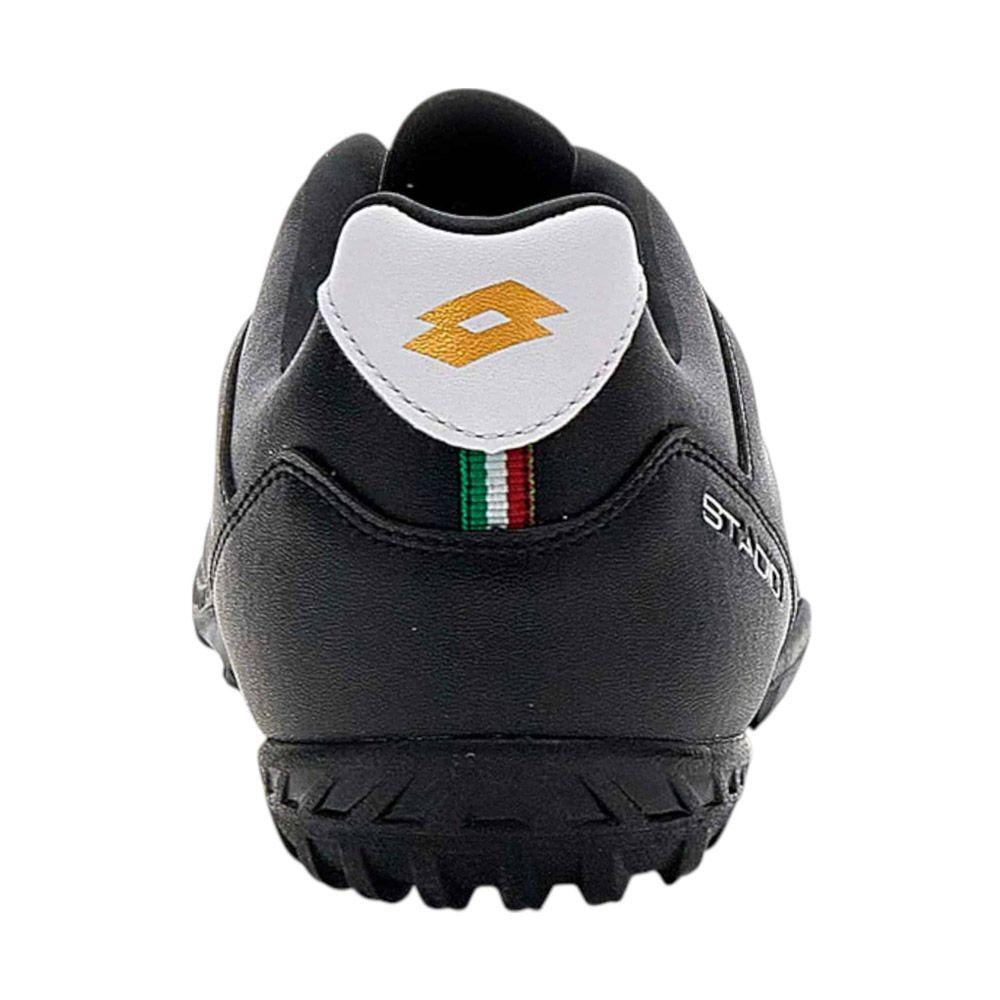 Zapato de Baby Futbol Hombre Lotto - Stadio 705 TF Negro Blanco-3