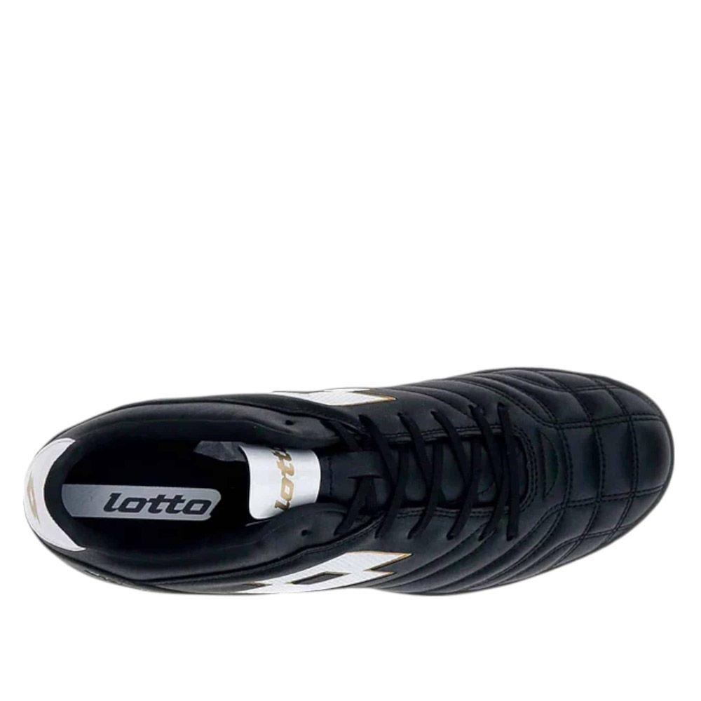Zapato de Baby Futbol Hombre Lotto - Stadio 705 TF Negro Blanco-5